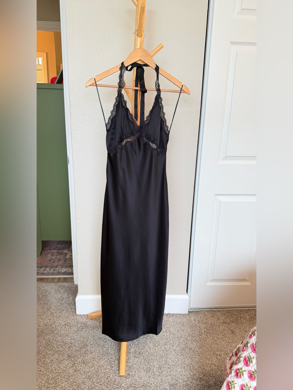 Reformation Nora Silk Dress In Black, brand new without tags, never worn. - Picture 5 of 13